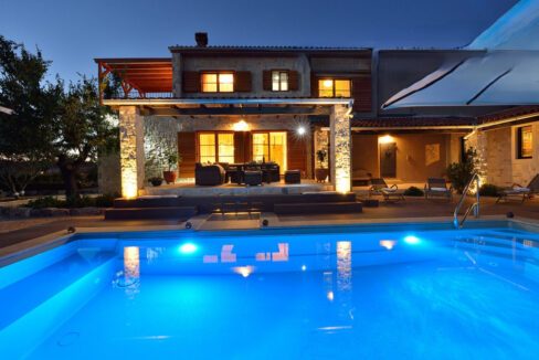 Außergewöhnliches Steinhaus Sibenik Stadtblick