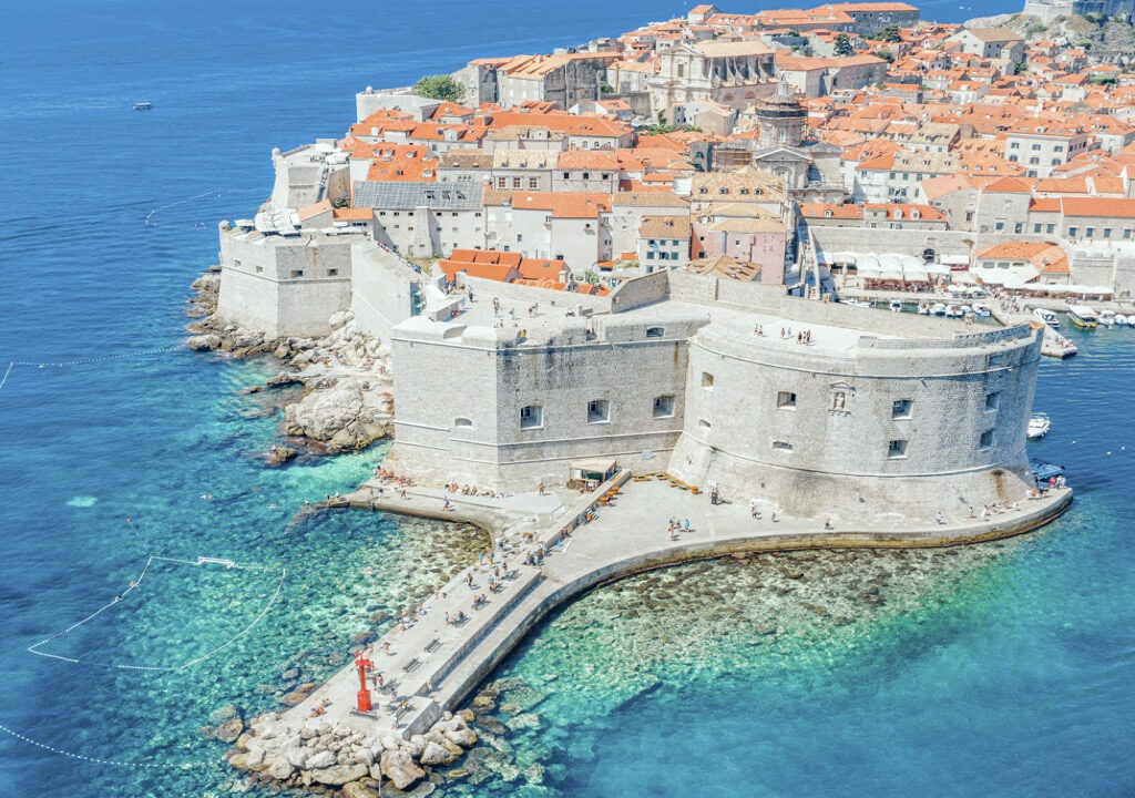 Haus mit Restaurant - Blick auf die Altstadt von Dubrovnik