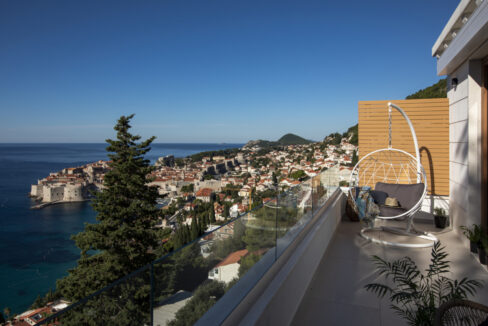 Blick auf die Altstadt von Dubrovnik, Villa Dubrovnik