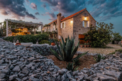 Steinvilla auf der Insel Hvar