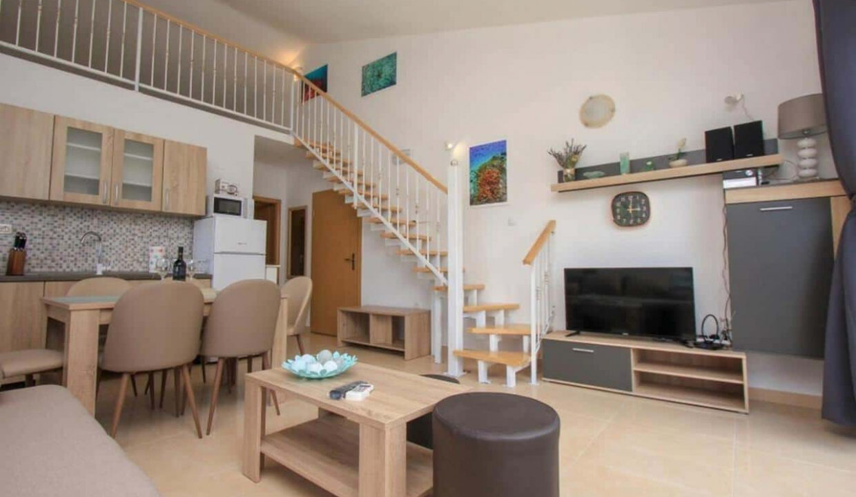 Traditionelles Haus am Meer auf der Insel Hvar