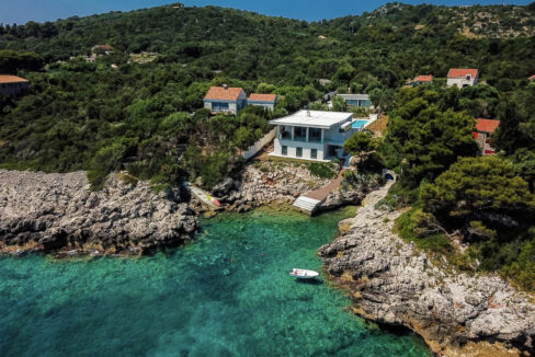 Einzigartige moderne Villa am Meer mit privatem Strandzugang - Insel Kolocep