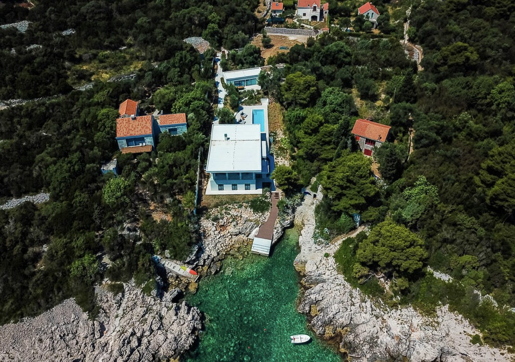 Einzigartige moderne Villa am Meer mit privatem Strandzugang - Insel Kolocep
